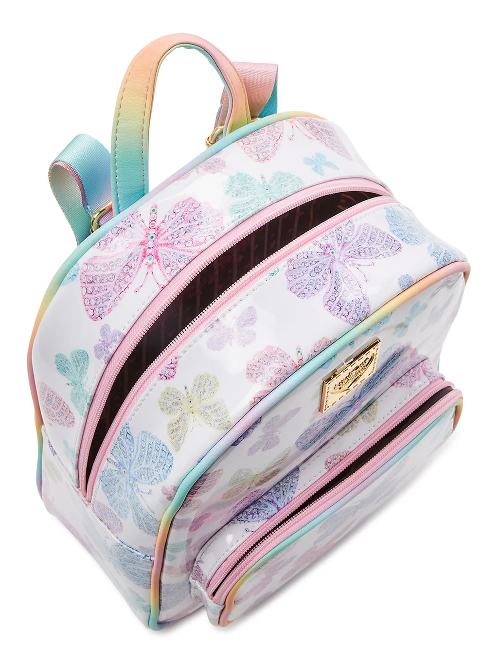 Luv Betsey by Betsey Johnson Women’s Wendy Patent Printed Backpack