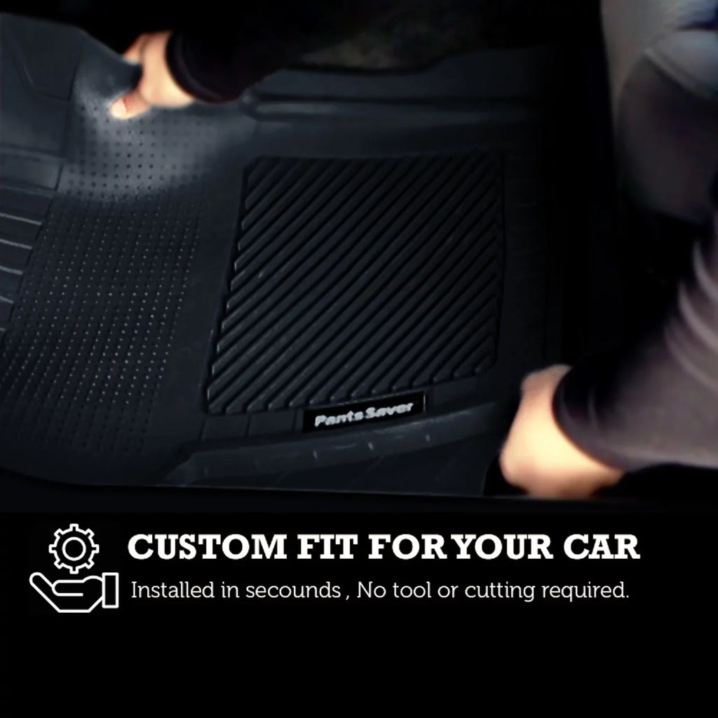 PantsSaver Custom Fit Floor Mats for Genesis G80 2021-2023 All atmospheric conditions Protection -4 Piece Set (Beige)