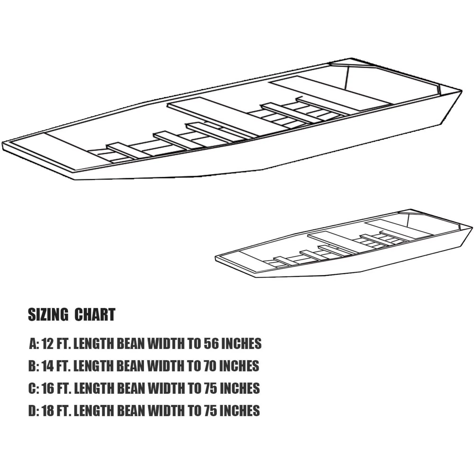 Goodsmann Jon ship Covers Silvery Gray moisture immune Trailerable 9921-0152-21( A, 12' L, 56"W )