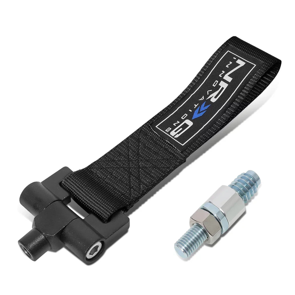 NRG Innovations NRG-TOW-E30BK NRG Innovations TOW-E30BK For 1984 to 1992  E30 318i 318is 325e 325i 325is 325ix 635csi M6 Racing Tow Hook Strap Belt 85 86 87 88 89 90 91 92 93