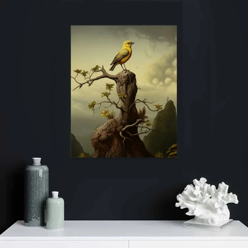 COMIO Lost Cabin Sea Eagle by James Audubon | Print in Gold Beveled Frame | Fine Artwork Painting Reproduction | Framed Wall Art Decor Poster | Hunting Gift | Image