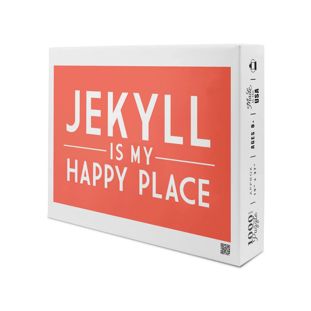 Jekyll Island, Georgia, Jekyll Is My Happy Place, Simply Said (1000 Piece Puzzle, Size 19x27, Challenging Jigsaw Puzzle for Adults and Family, Made in USA)