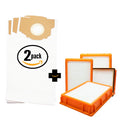 6 Replacement Eureka 4870DT Vacuum Bags & 4 HEPA Filter - matching Eureka Style RR Vacuum Bags & HF-2 Filter