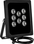 4 PCS IR Illuminator 90 Degree Wide Angle 8-LEDs IR Infrared Light for Security Cameras, Waterproof Outdoor IR Light for CCTV IP Camera