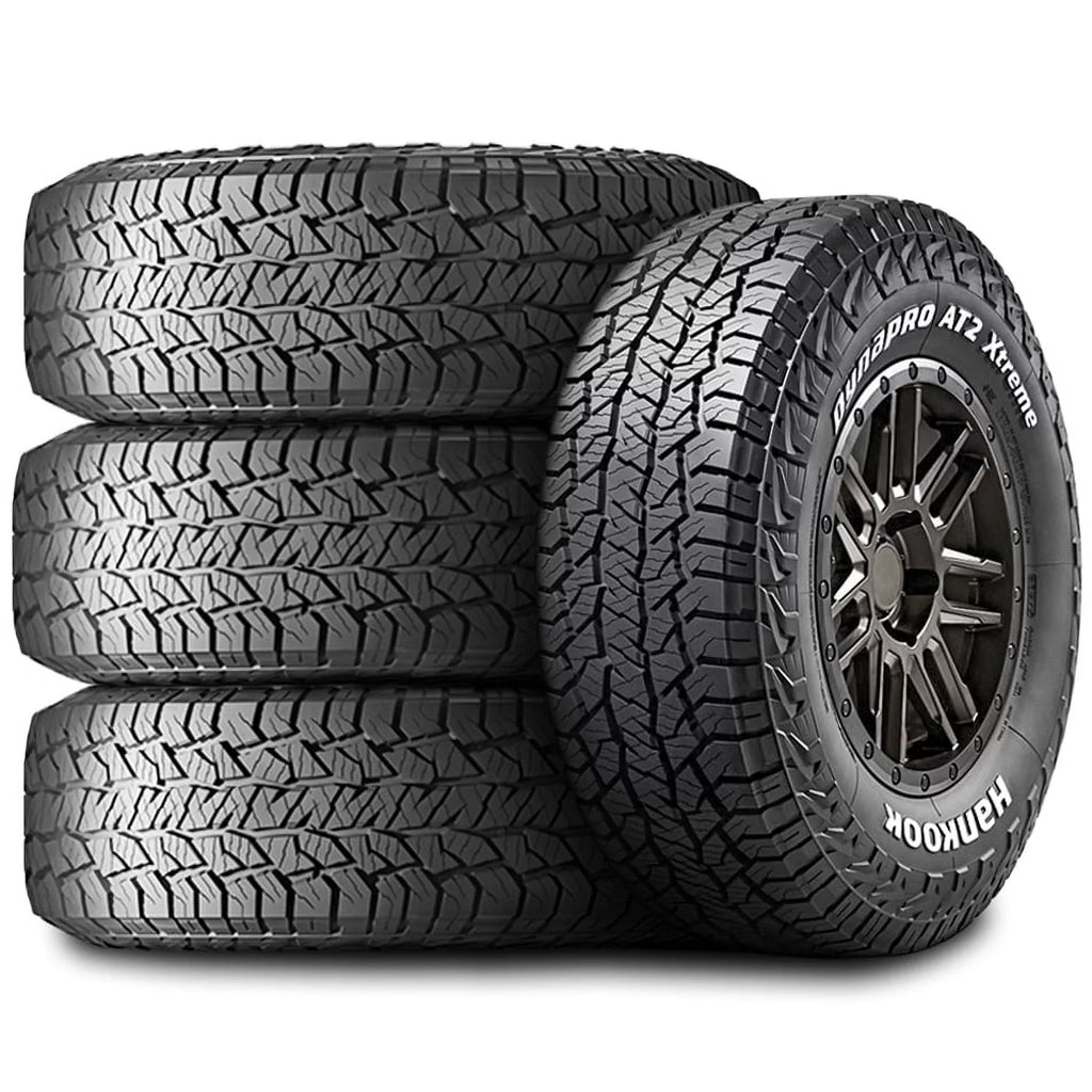 Set of 4 (FOUR) Hankook Dynapro AT2 Xtreme 245/75R16 111T XT X/T Extreme Terrain Tires Fits: 2015  Tacoma TRD Pro, 1996-2002 Chevrolet Tahoe LT
