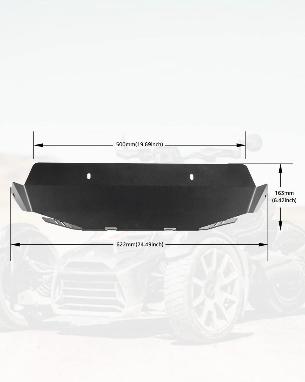 A & UTV PRO Ryker Aluminum Radiator Protector Plate for Can-Am Ryker All Models