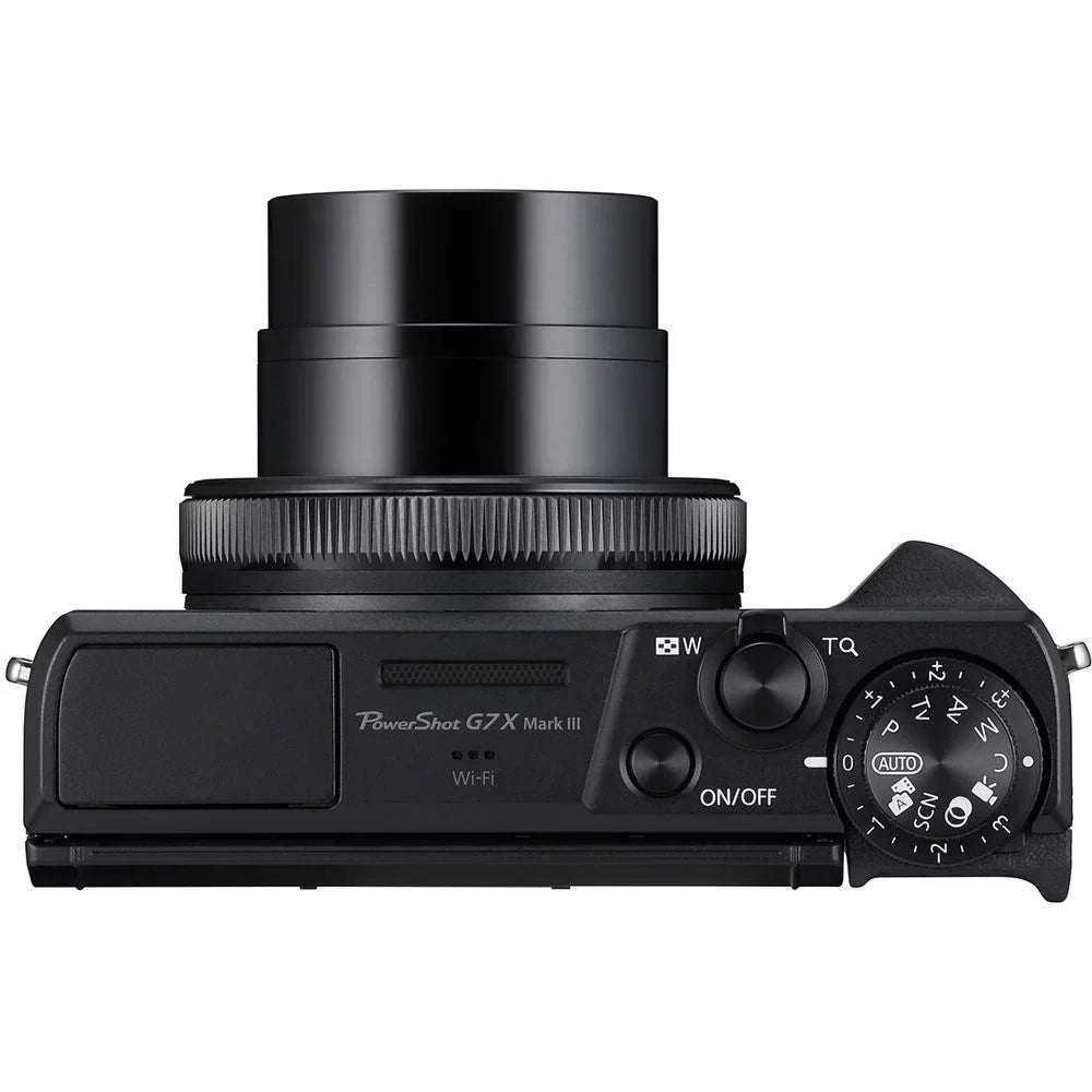 PowerShot G7 X Mark III Digital Camera (Black) + Extra Battery + LED +1 Yr Warranty
