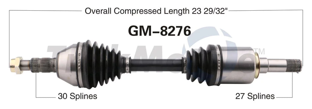 CV Axle Shaft Fits select: 2014-2020 CHEVROLET IMPALA, 2016 CHEVROLET MALIBU LIMITED