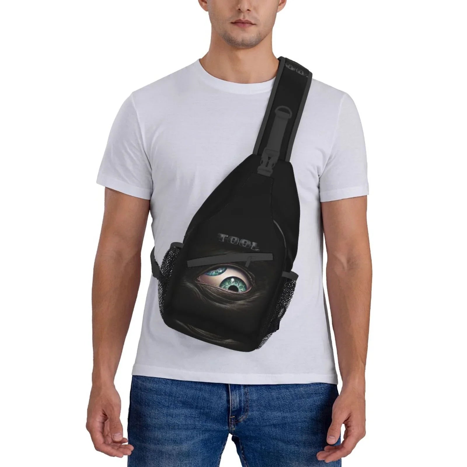 Tool Music Band Sling Bag Crossbody Backpack Chest Bags Diagonally Travel Daypack For Women Men Adults Teen