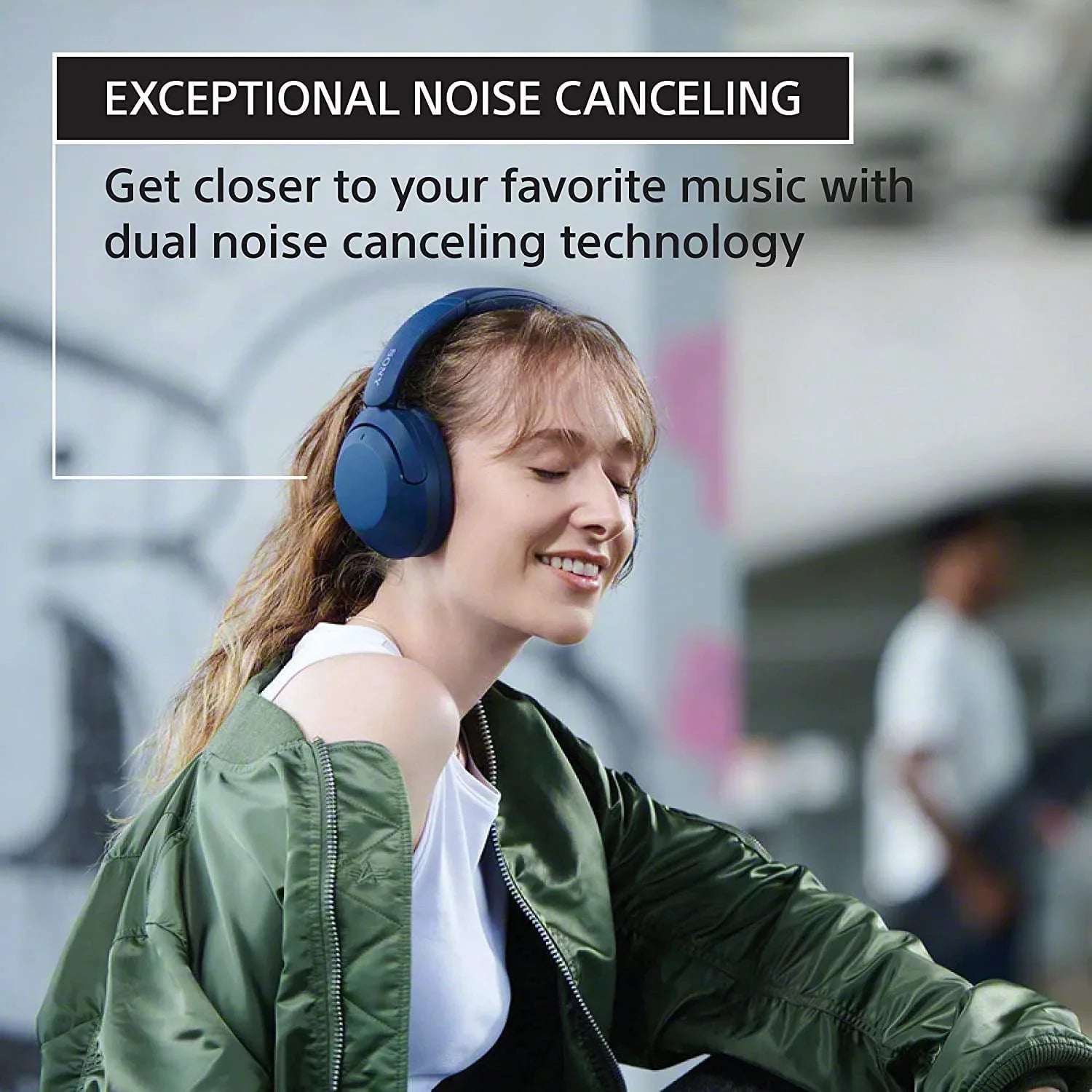 Wireless Bluetooth Over Ear Headset WH-XB910N with Microphone Extra Bass Noise Cancelling Headphones with NeeGo AUX