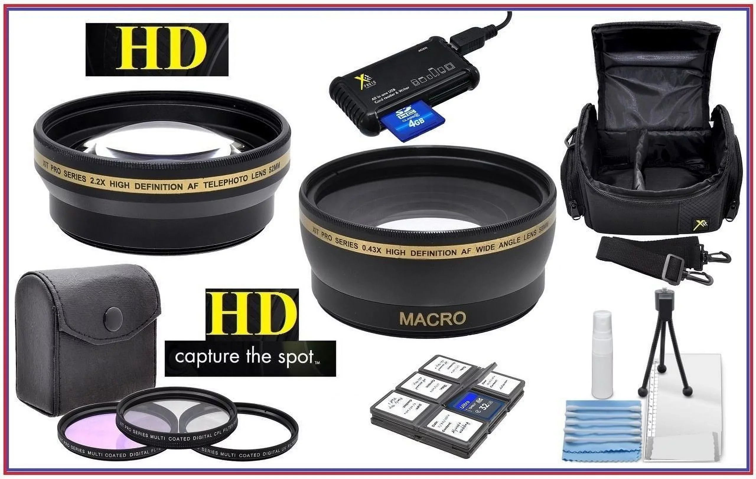 Super Saving Pro Hi Def Accessory Package For  VIXIA HF R80 R82 R800