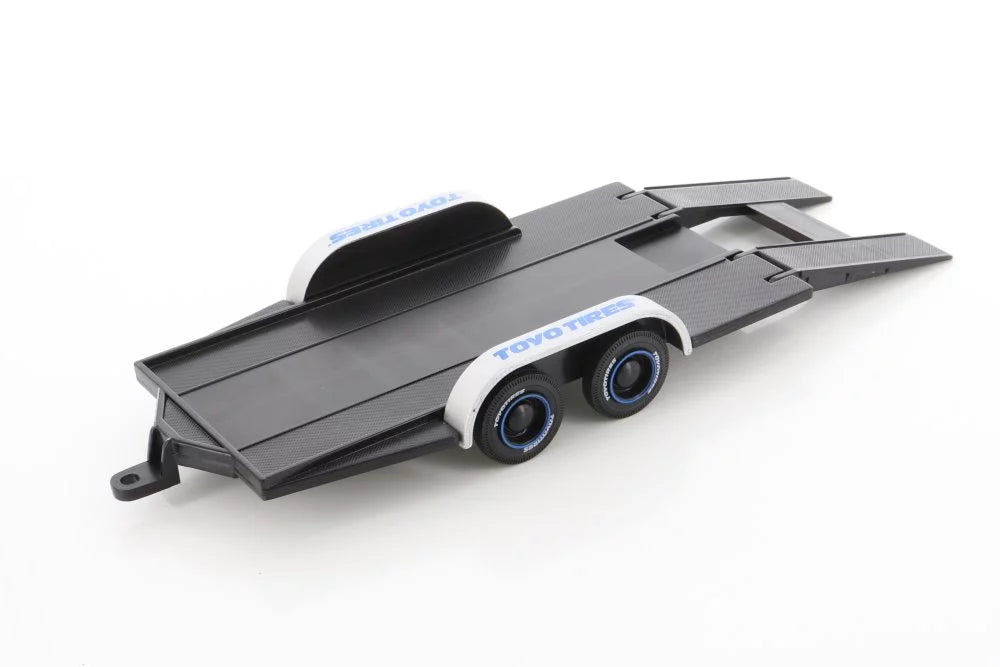 Diecast Car w/Trailer - 2019 Chevy Corvette ZR1 #2, Silver - Motor Max 73785SV - 1/24 scale Diecast Model Toy Car