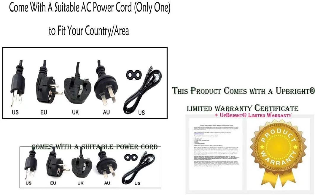 UPBRIGHT NEW Global AC / DC Adapter For Bowers & Wilkins B & W MM-1 MM1 Hi-Fi Speakers Amazing Sound Power Supply Cord Cable PS Charger Mains PSU