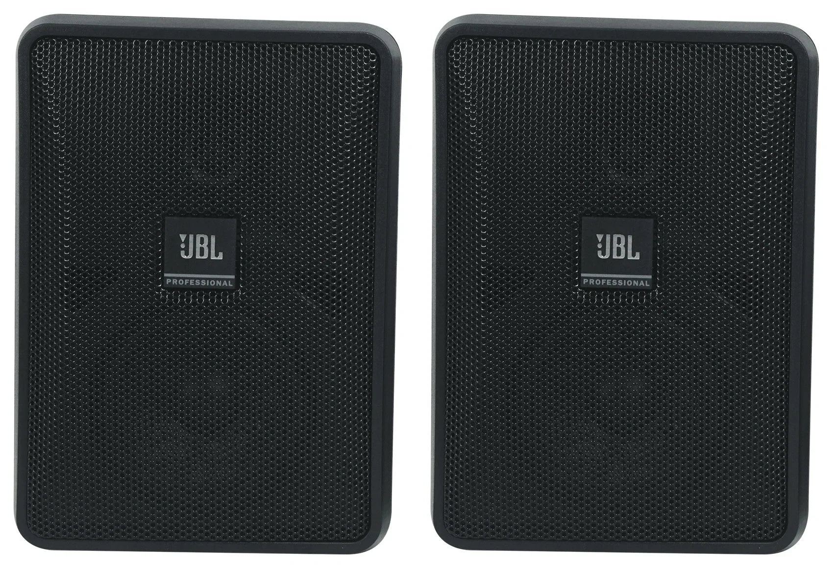 (6) JBL Control 23-1 Black 3" Indoor/Outdoor 70v Commercial Wall Speakers + Amp