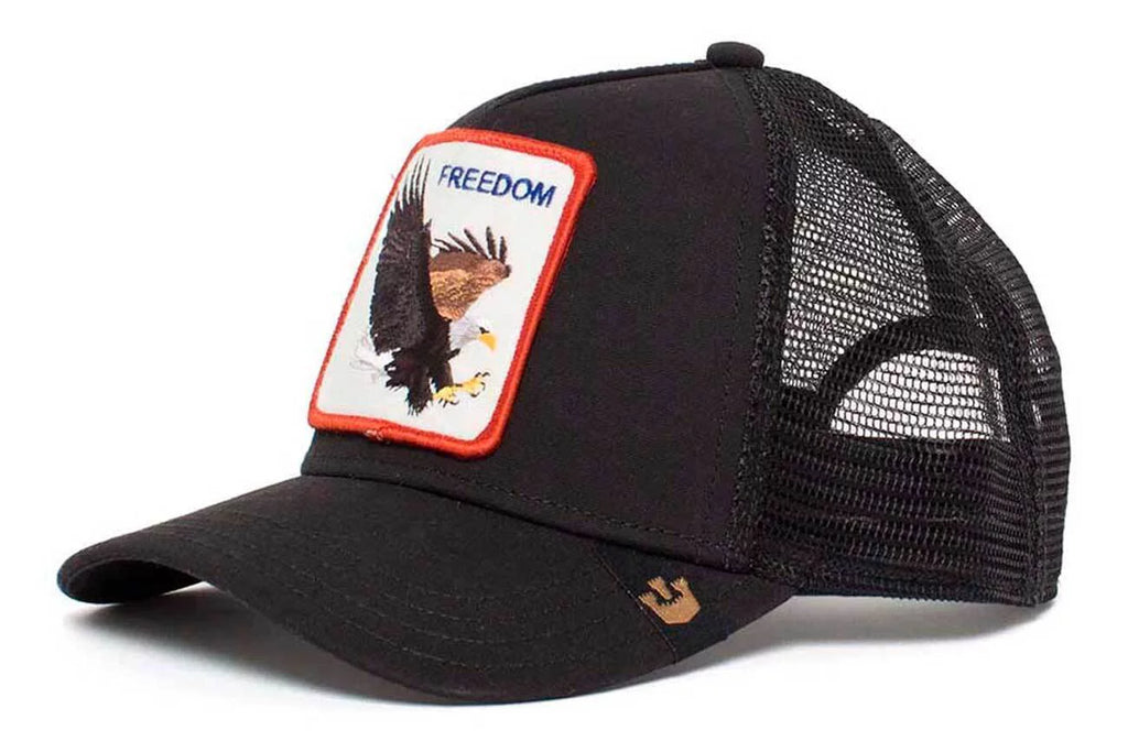The Freedom Eagle Trucker Cap, Black. Goorin Bros