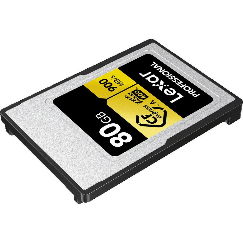 Lexar CFexpress Type A Pro Gold R900/W800 Memory Card, 80GB (2-Pack) Bundle with Lexar Professional CFexpress Type A/SD USB 3.2 Gen 2x2 Reader