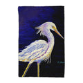 Palette Snowy Egret Kitchen Towel. Betsy Drake KT1388 16 x 25 in