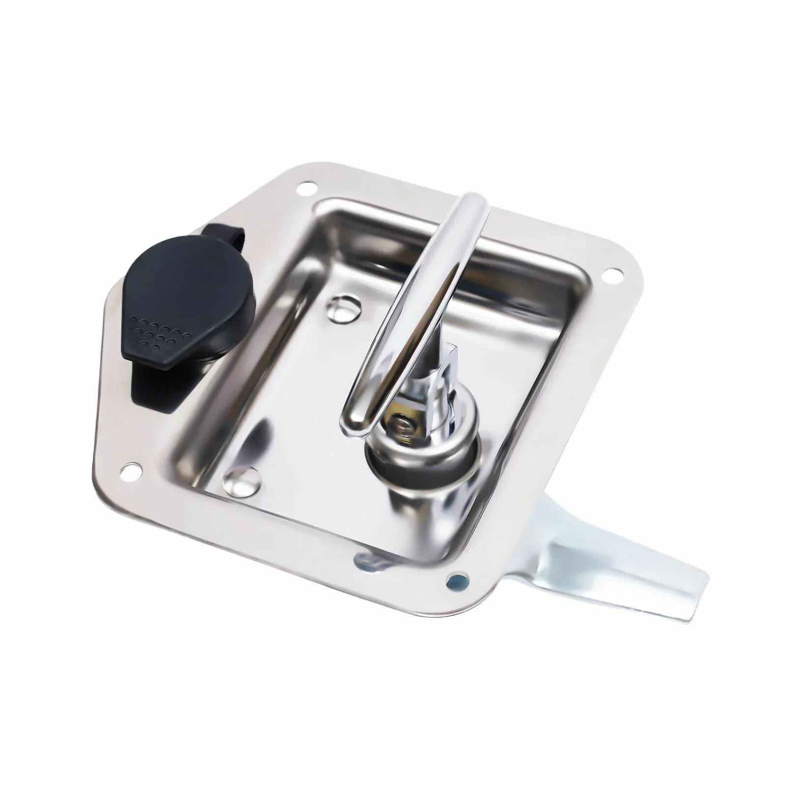 Set of 6 Folding T-handle Tool Box Lock RV Door Latch w/ 12 Keys Stainless Steel