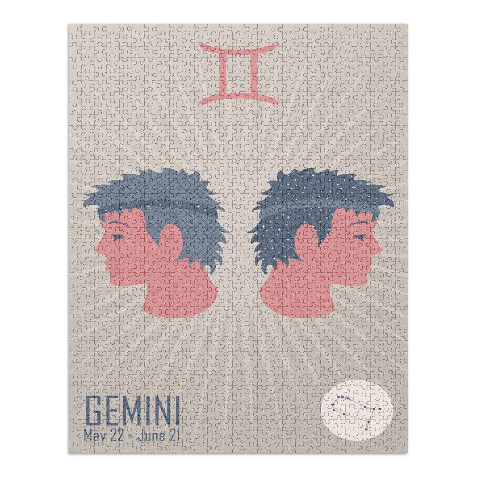 Gemini, Woven Zodiac (1000 Piece Puzzle, Size 19x27, Challenging Jigsaw Puzzle for Adults and Family, Made in USA)