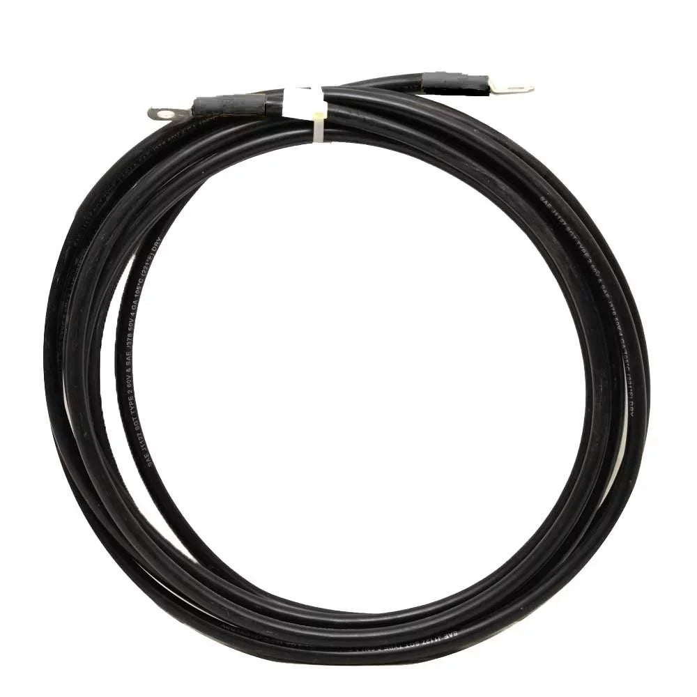 Triton Marine ship Battery Cable | 4 AWG 12 Foot 5/16 Lugs Black