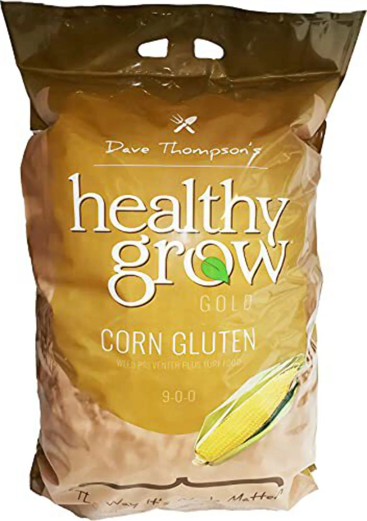 Healthy Grow Gold Corn Gluten Weed Preventer Plus Turf Food, 9-0-0, 30-Pounds