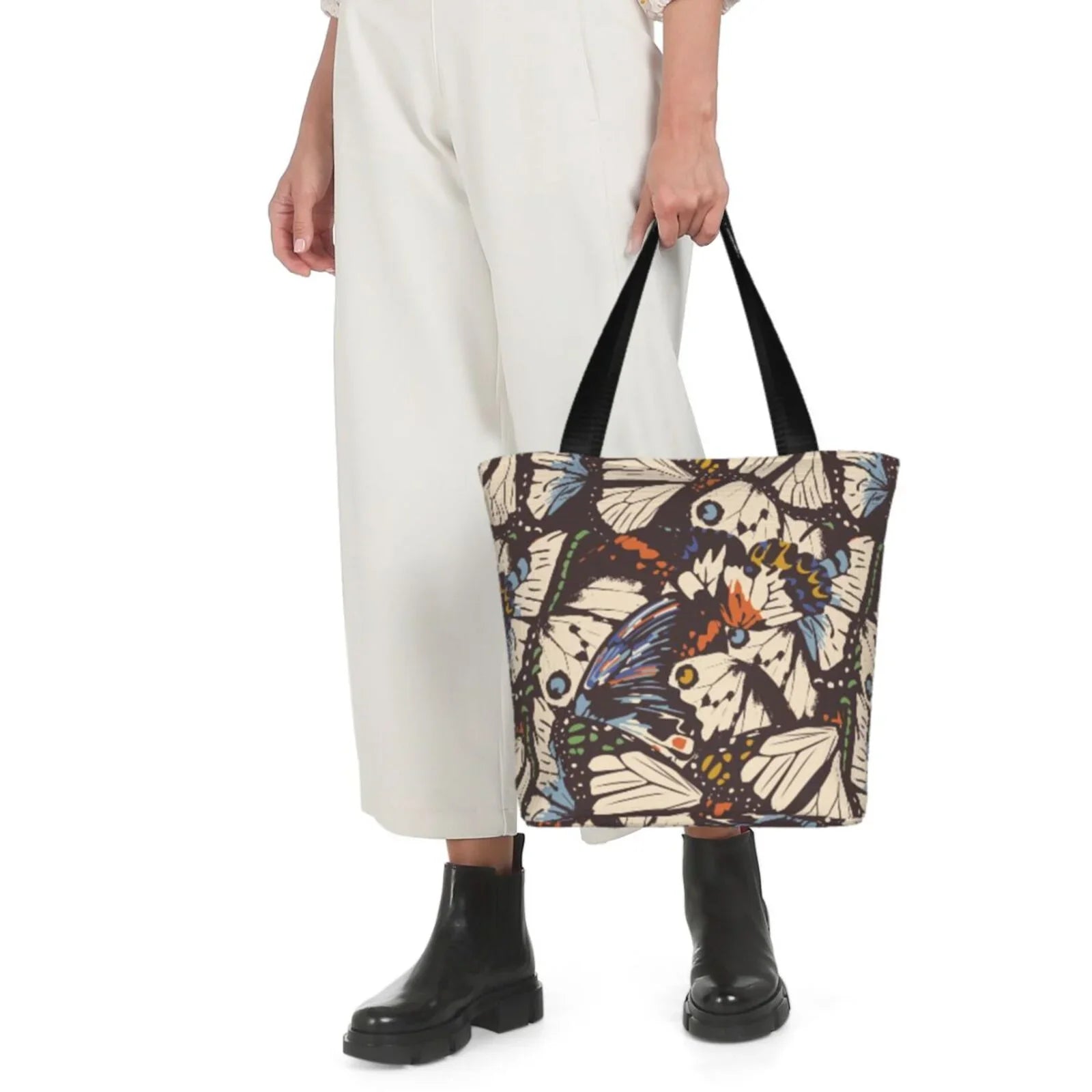 Lukts Vector Butterflies Tote Bag,Shoulder Bag Women'S Hobos Handbags Large Capacity Shopping Bag