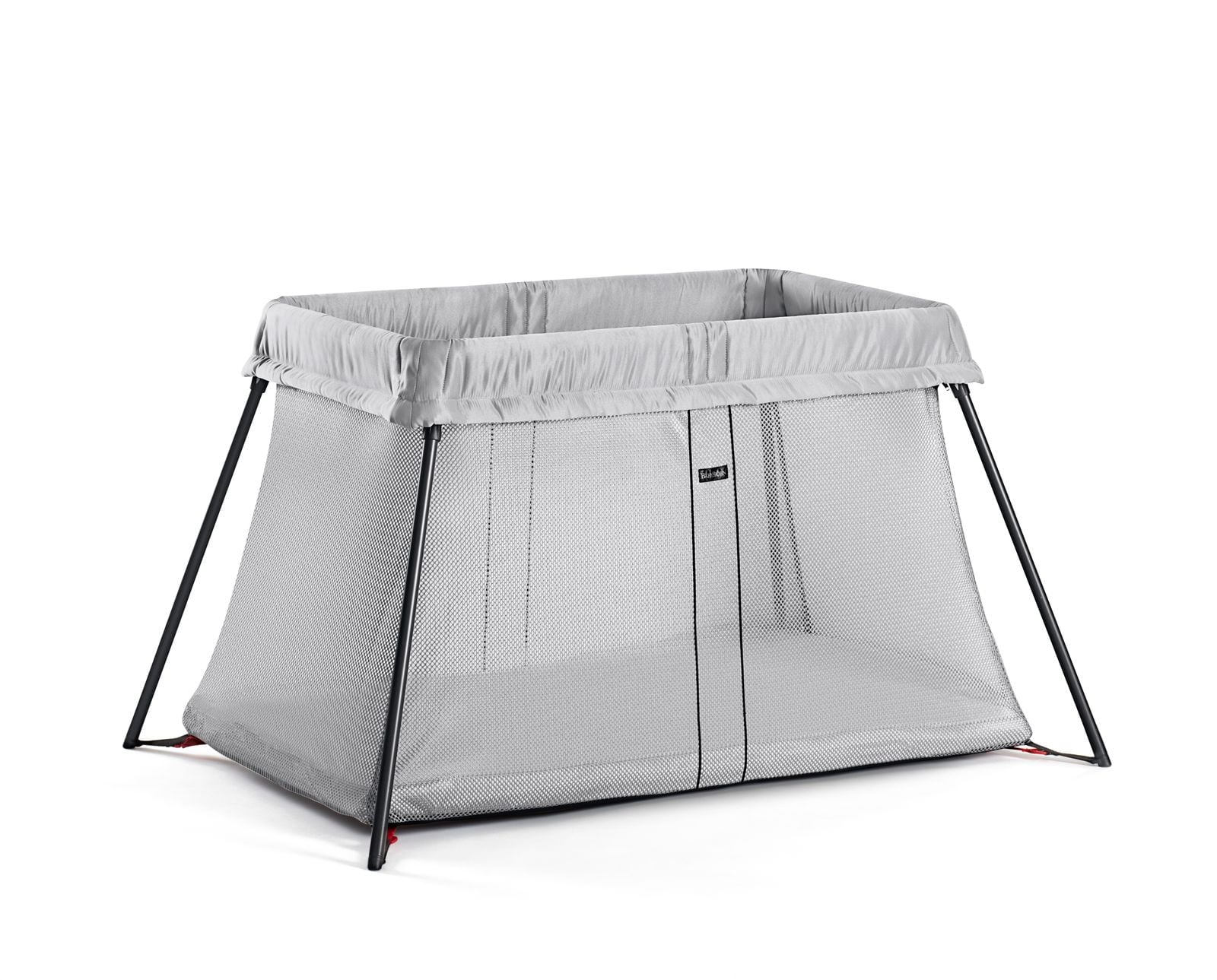 BabyBjorn Travel Crib Light Silver and Fitted Sheet Bundle Pack