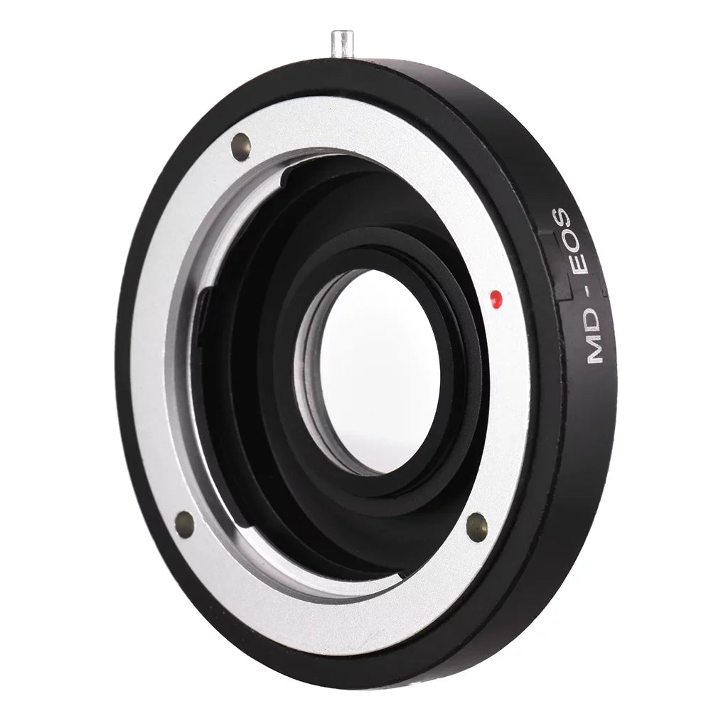 GoolRC MD- Lens Mount Adapter Ring with Corrective Lens for Minolta MD Lens to Fit for  EF Camera Focus Infinity