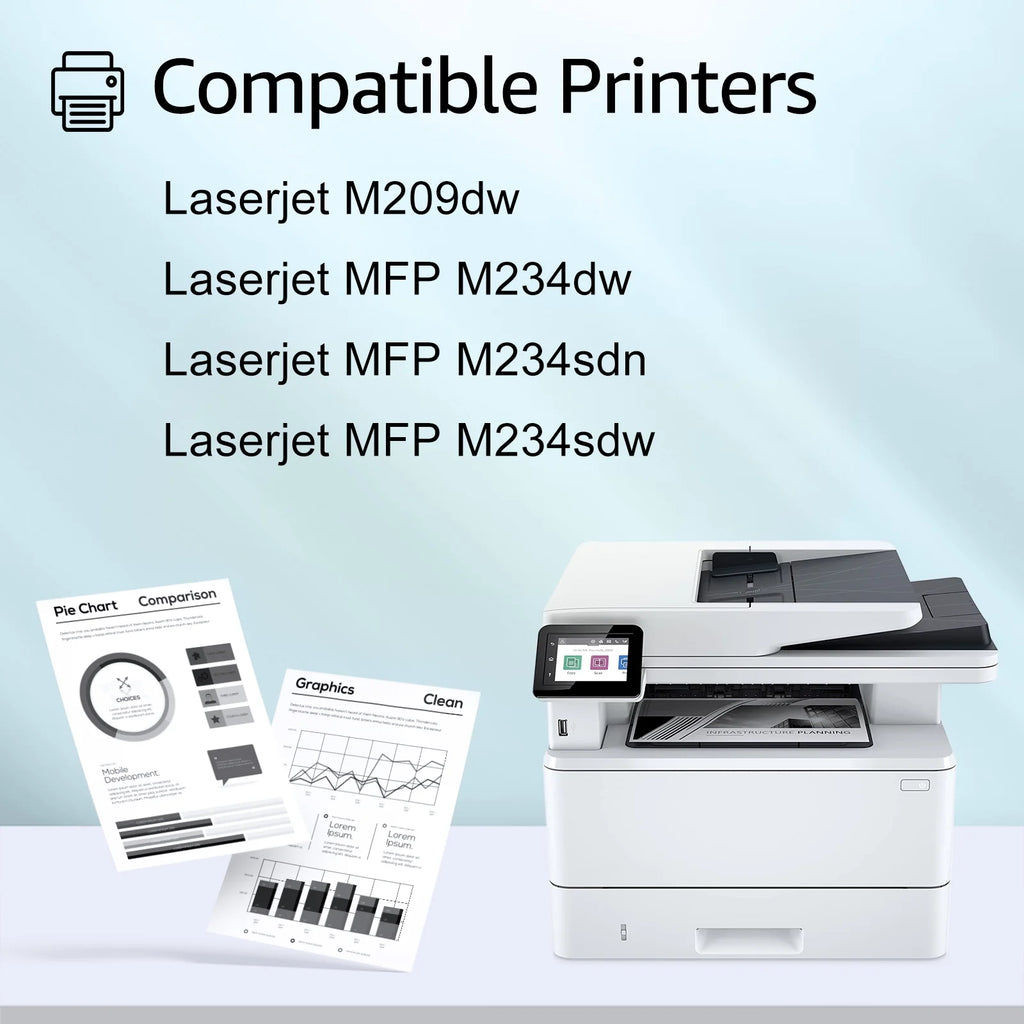 GREENCYCLE 8 appropriate for  134A W1340A (No Chip) Black Toner Cartridge Replacement with  Laserjet M209dw MFP M234dw M234sdw M234sdn Printer