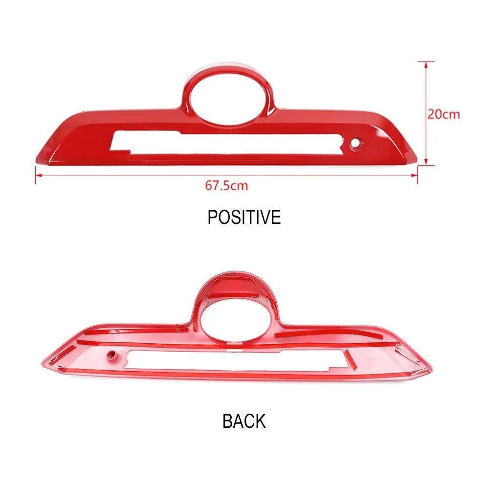 Teledu Red Rear Trunk Tailgate Handle Frame Decor shield Trim Bezels 4Runner