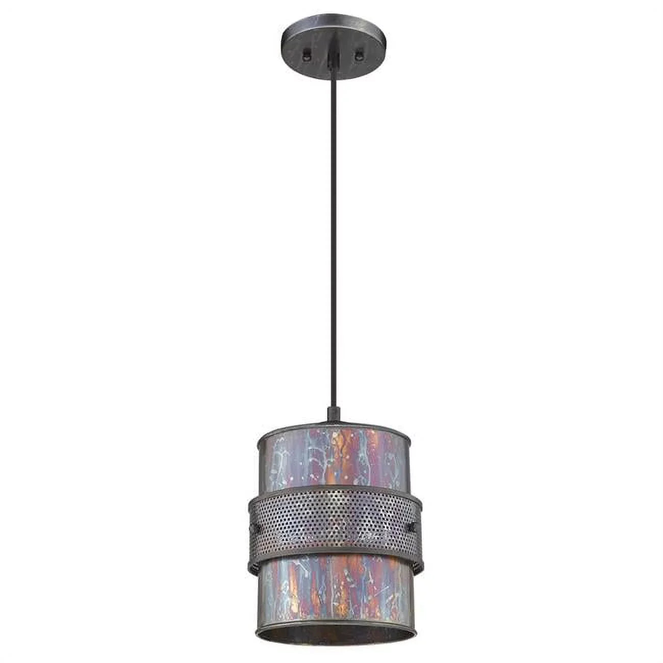 Ryker 1-Light Bronze Patina Pendant. 10.75 x 8 x 8 in