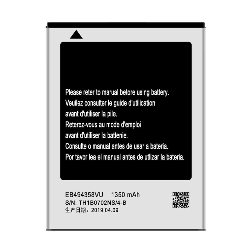 Replacement Battery EB494358VU For  Galaxy Ace GT-S5830D Tool
