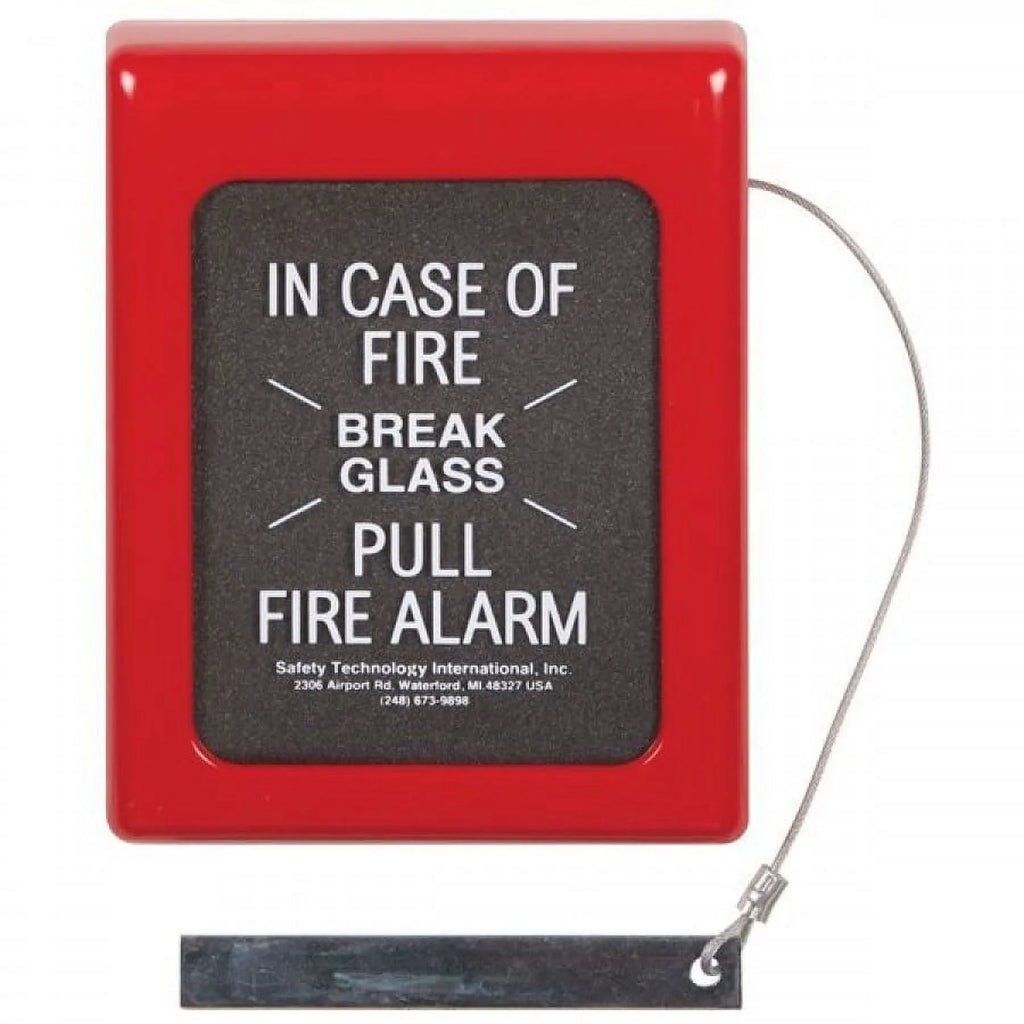 SAFETY TECHNOLOGY INTERNATIONAL STI-4100 Fire Alarm Break Glass protector,6.5 x 9 In