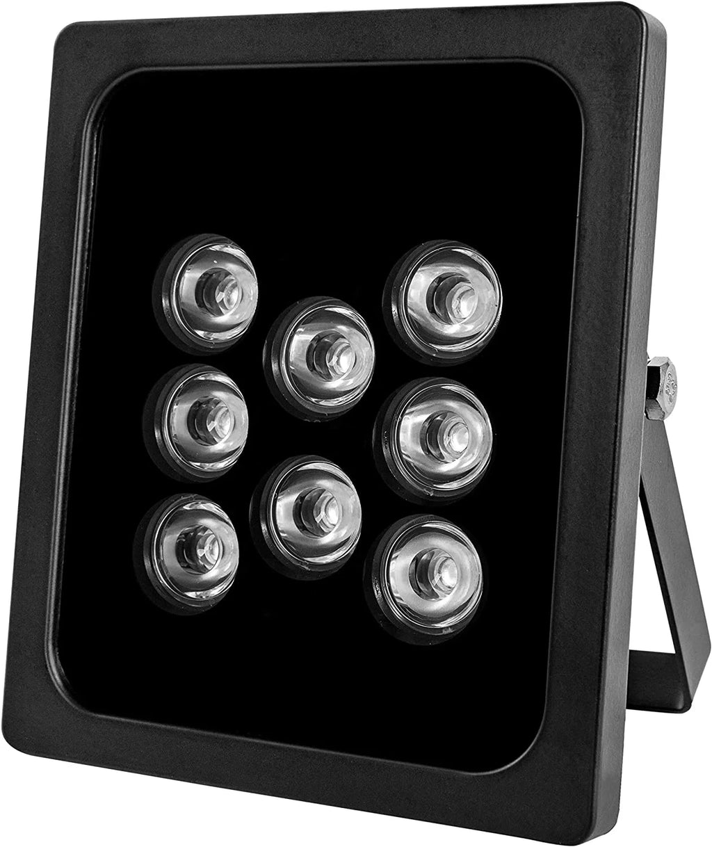 4 PCS IR Illuminator 90 Degree Wide Angle 8-LEDs IR Infrared Light for Security Cameras, Waterproof Outdoor IR Light for CCTV IP Camera
