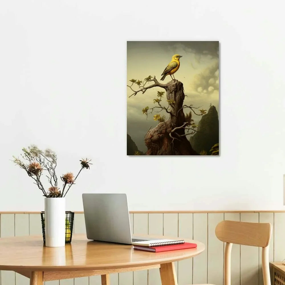 COMIO Lost Cabin Sea Eagle by James Audubon | Print in Gold Beveled Frame | Fine Artwork Painting Reproduction | Framed Wall Art Decor Poster | Hunting Gift | Image