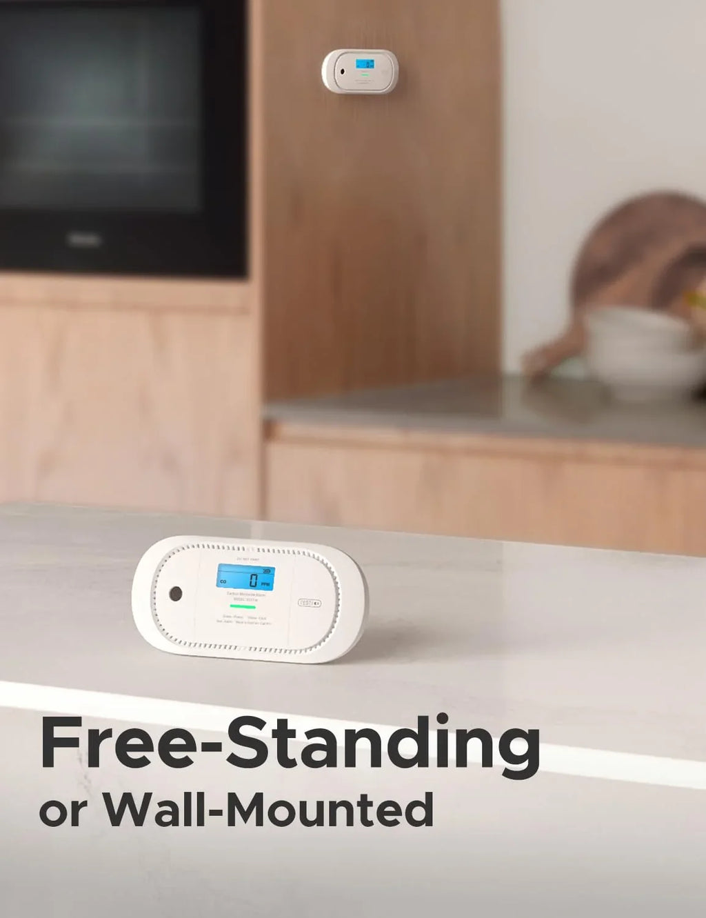 X-Sense Smart Carbon Monoxide Detector XC01-M, Wireless Interconnected Portable CO Detector Works with SBS50 Base Station, an Accessory for X-Sense FS31 or FS51 Smoke Alarm Kit, 1-Pack