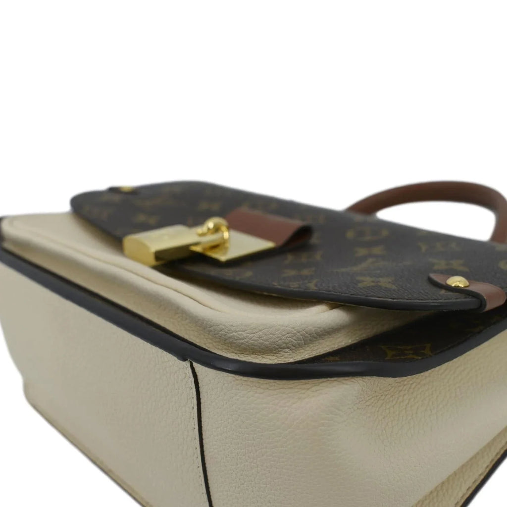 Pre-owned LOUIS VUITTON Vaugirard Monogram Canvas Shoulder Bag Creme