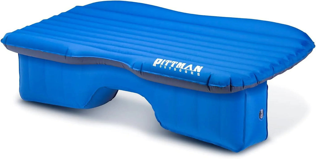 Pittman Outdoors PPI-BLU-TRKMAT Inflatable Fabric Rear Seat Truck Air Bed Mattress | 5 Feet In Length | Fits Full-Sized Trucks And 's, Blue
