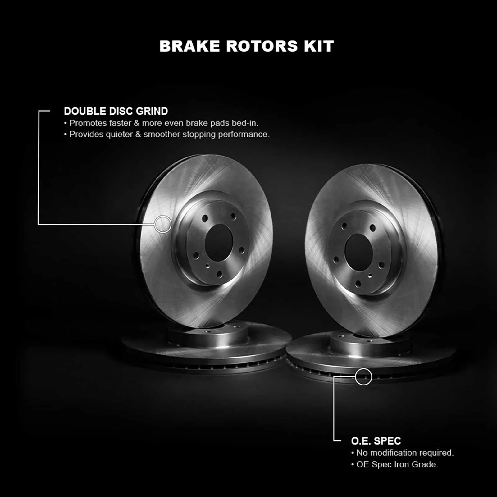 R1 Concepts Wfpn2 03059 R1 Concepts Brake Rotor Blank Fits select: 2012-2017 HYUNDAI ACCENT, 2012-2017 KIA RIO LX