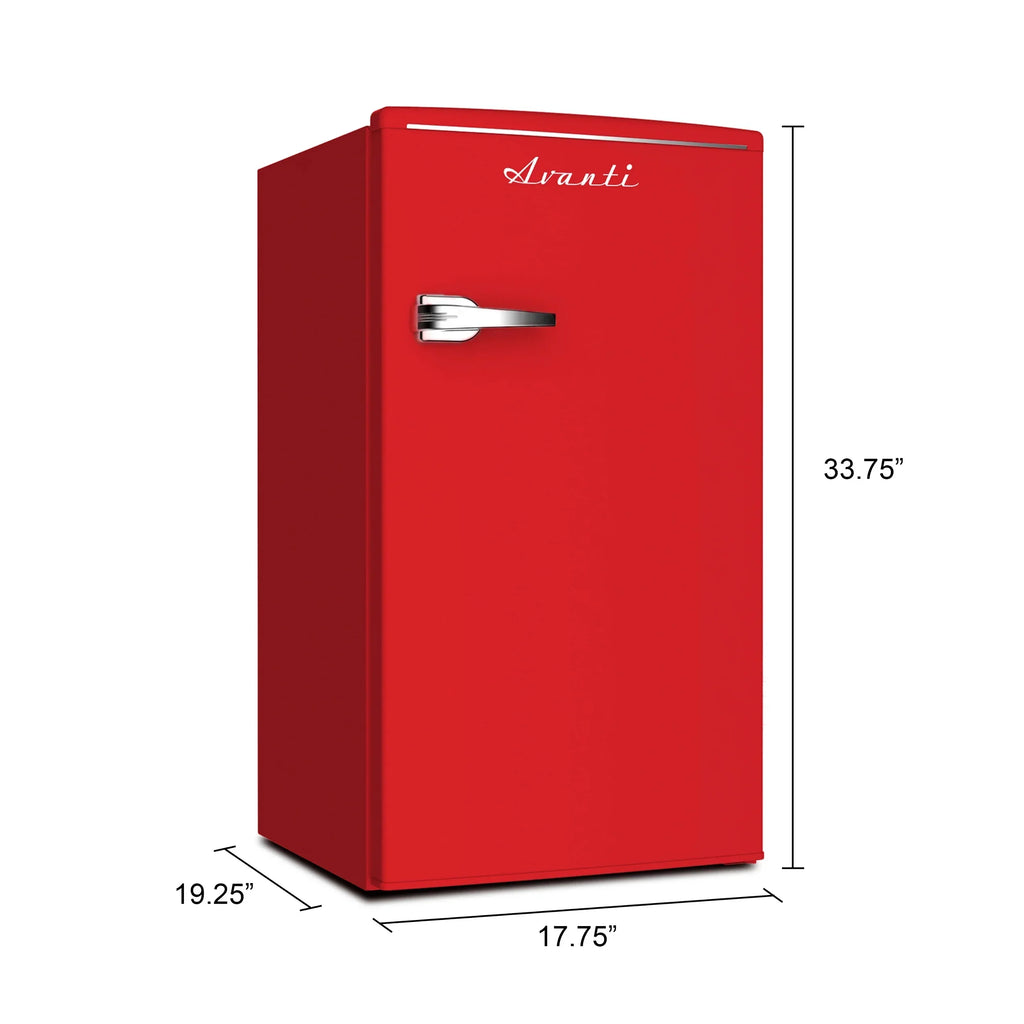 ft., in Seafoam Green (RMRS31X7G-IS). Avanti Retro Series Compact Refrigerator, Mini-Fridge, 3.1 cu