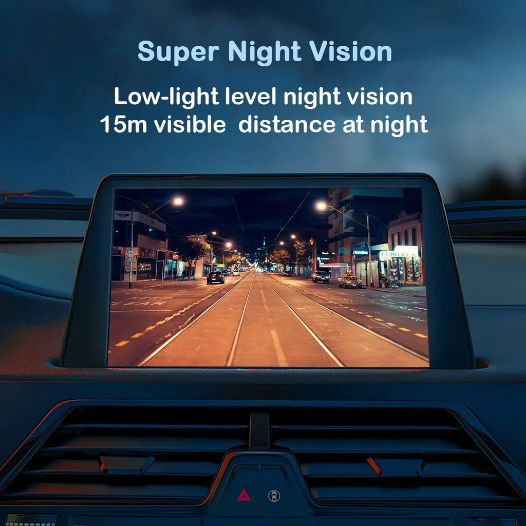 CAM125 Backup Camera Frame License Plate HD Night Vision Rear View 170° Angle Waterproof matching with Jensen Car Radio CAR110W CAR710 CAR710X CAR8000 CAR910W CAR910X CDR7011 CM901MIR CMR2720