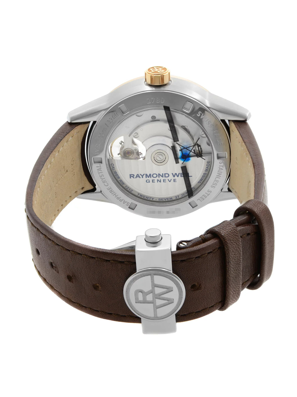 Raymond Weil Freelancer 42.5mm Leather Steel Automatic Mens Watch 2780-SC5-20001