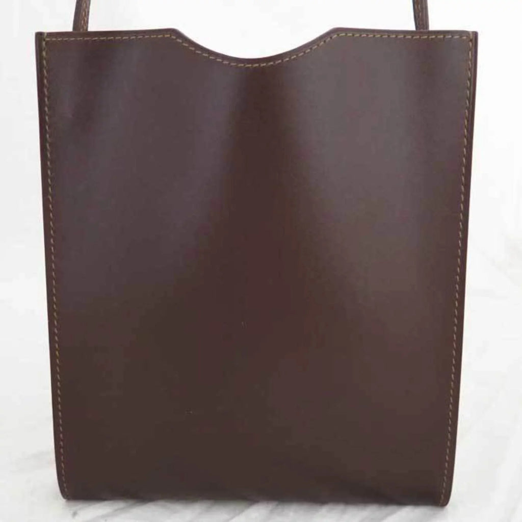 Pre-Owned Hermes HERMES Bag Onimeto Brown Leather Shoulder Women's Men's (Good)