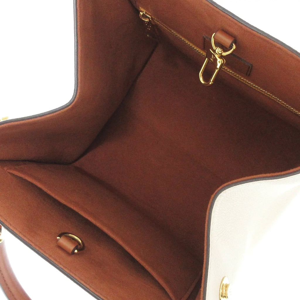Pre-Owned Authenticated Louis Vuitton Monogram Fold Tote PM Canvas Brown Satchel Unisex (Good)