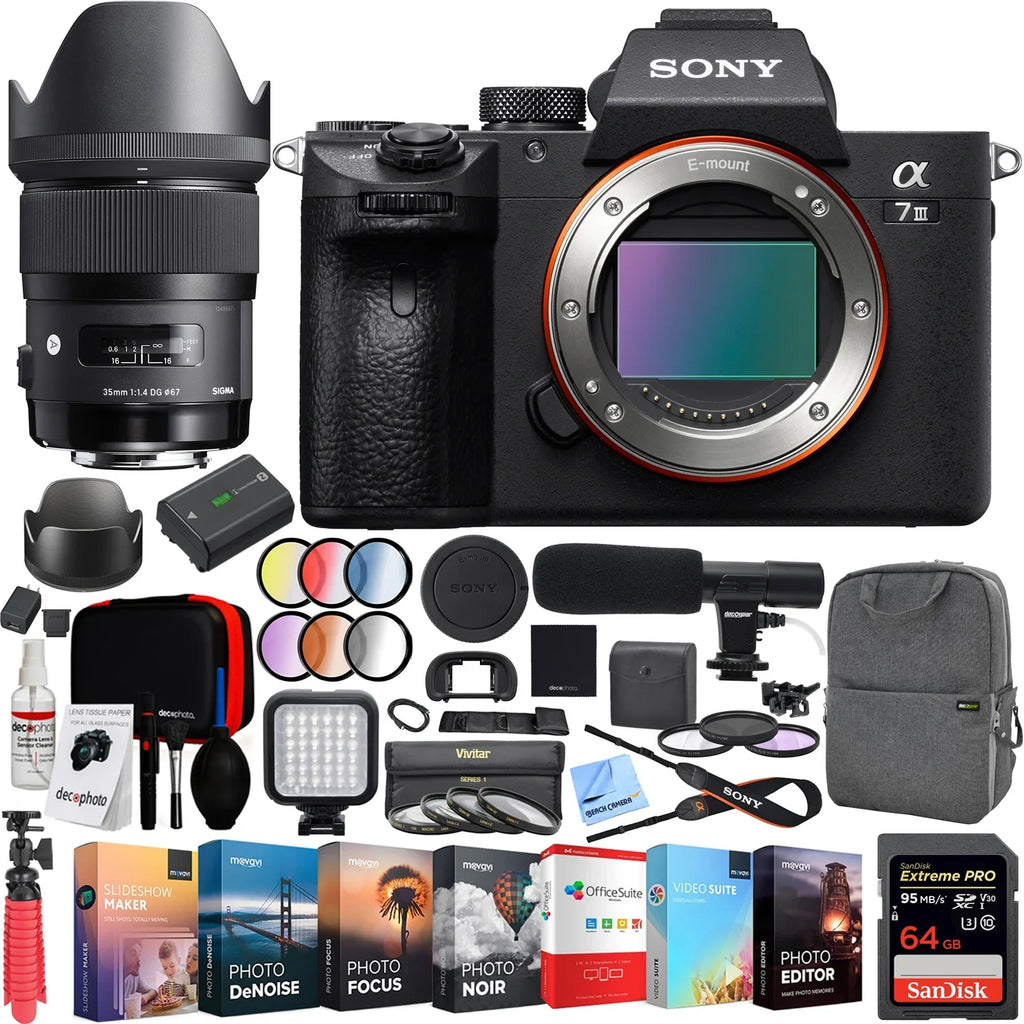 a7 III ILCE-7M3 - Digital camera - mirrorless - 24.2 MP - Full Frame - 4K / 30 fps - body only - Wi-Fi, NFC, Bluetooth