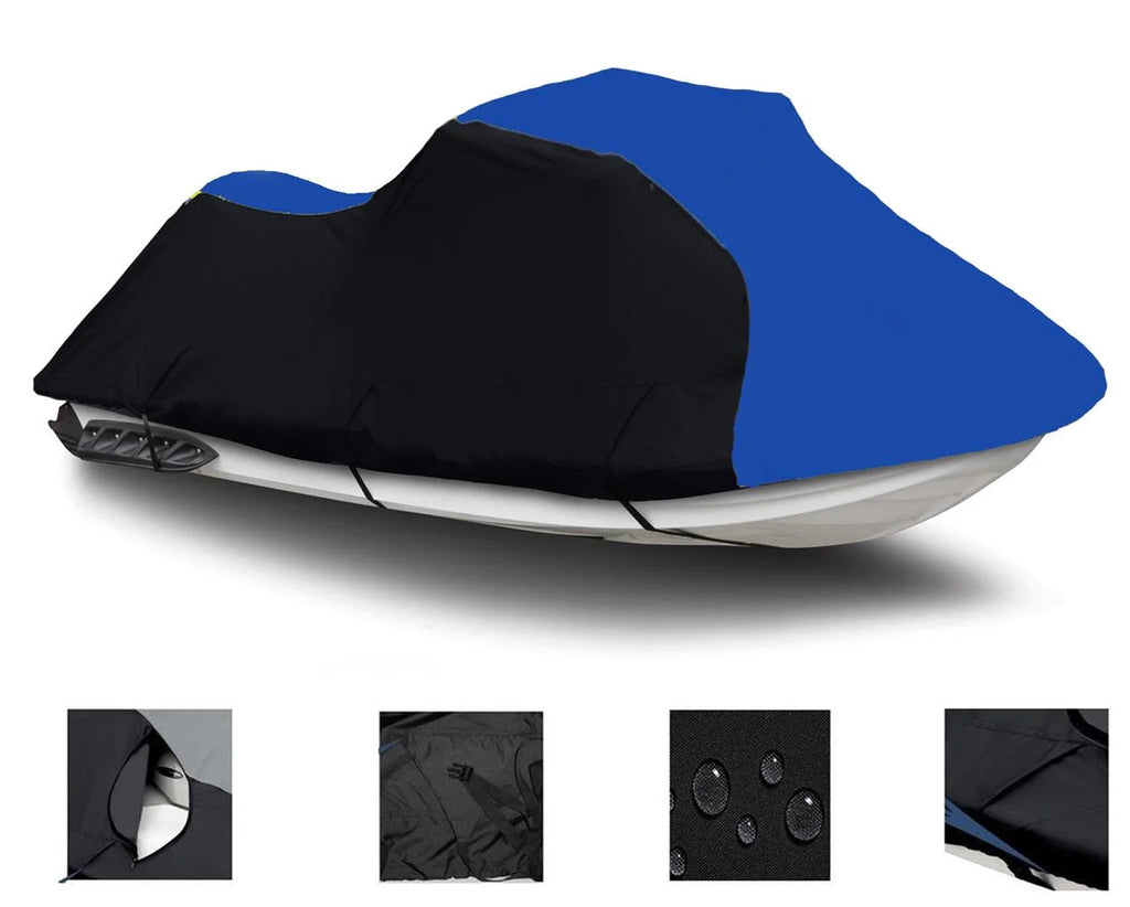 BLACK / BLUE HEAVY-DUTY shield matching for Polaris Pro 1200 2000 2001, Pro 785 1999 2000 Jet Ski Trailerable wrap 1-2 Seater