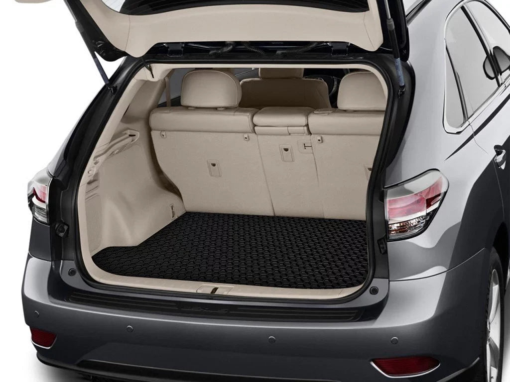 ToughPRO - Trunk Mat matching with  Camry - All elements Heavy Duty (Made in USA) - Black Rubber - 2013