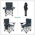 Oversized Folding Camping Chair - 12.13 - Experience ultimate comfort and convenience on your outdoor adventures!