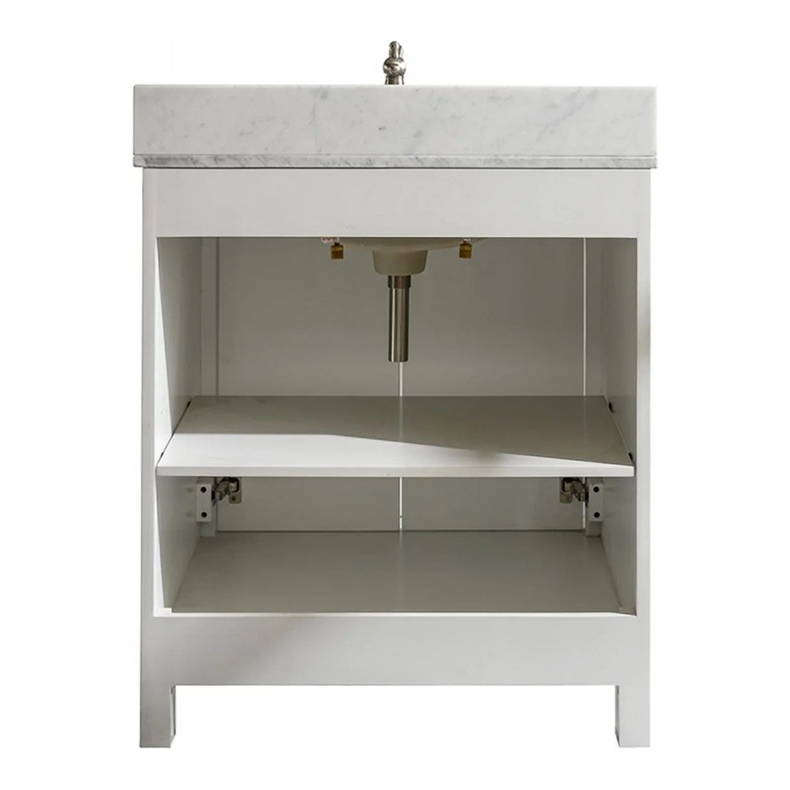 Legion Furniture 30" Contemporary MDF/Veneer Wood Sink Vanity Cabinet - White