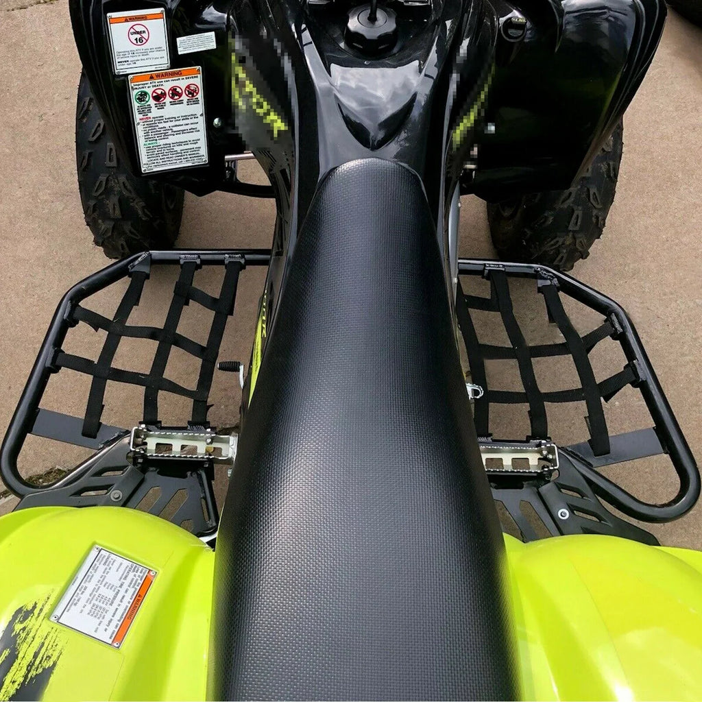 Kojem Aluminium Foot Peg Step  Nerf Bars for Yamaha Raptor 700 Black Side Step with Black Webbing nets  2006-2020